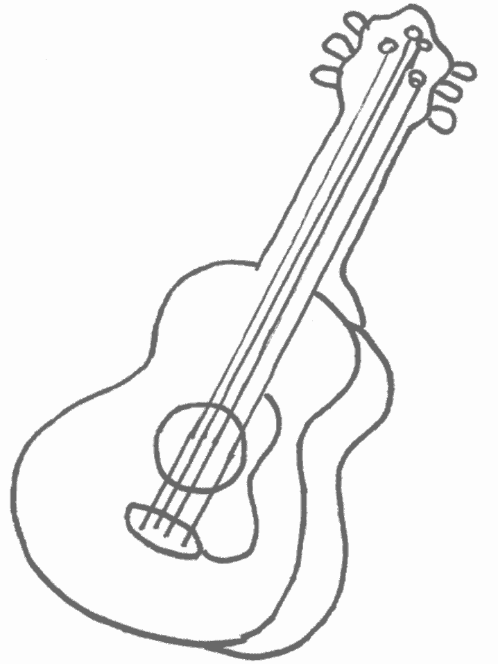 Guitar Music Coloring Pages & Coloring Book