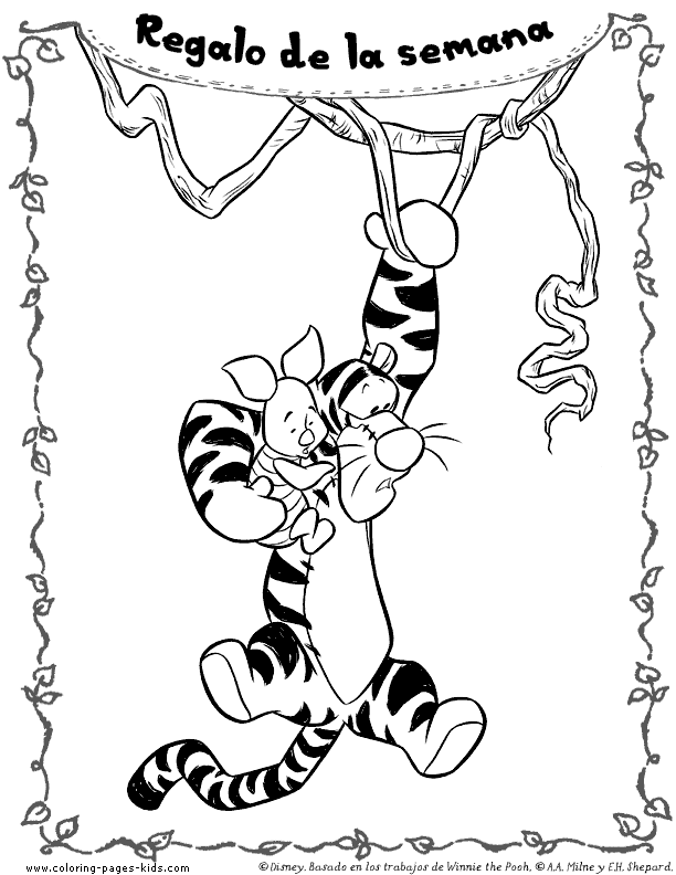 Winnie the Pooh coloring pages - Printable Disney coloring pages