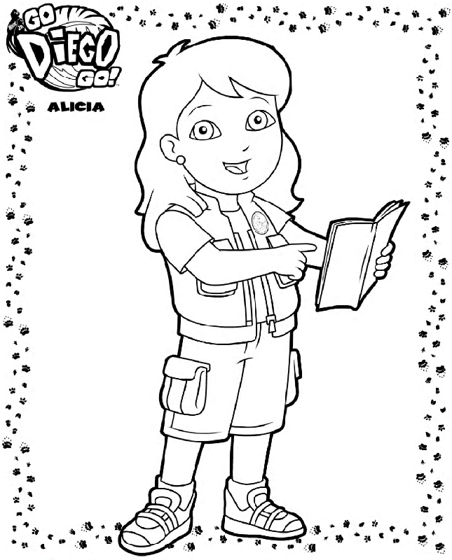 Diego, Go Diego Go | Free Printable Coloring Pages – Coloringpagesfun.