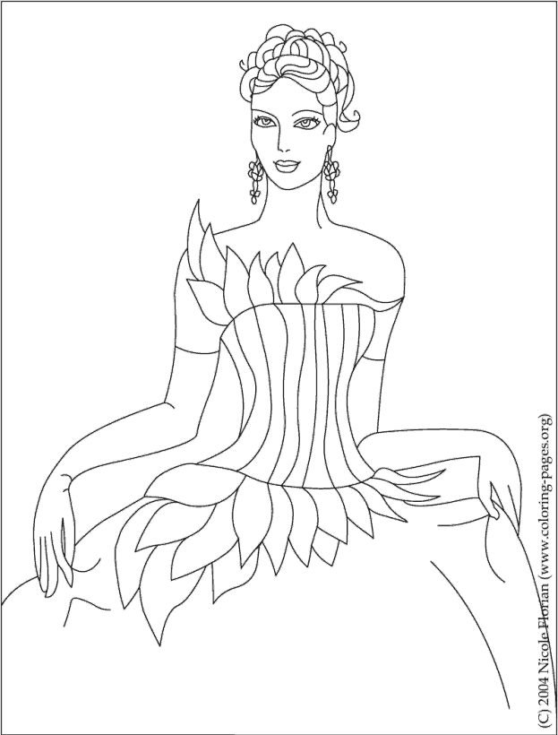 Princesses Coloring Pages 9 #26298 Disney Coloring Book Res 