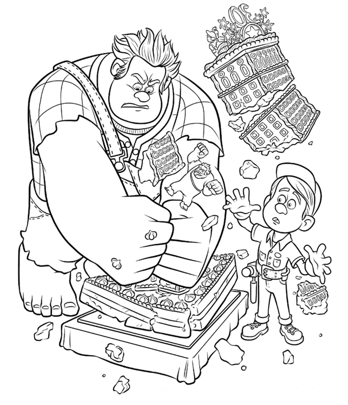 Wreck-It Ralph Coloring Page - Wreck-It Ralph Photo (34771879 