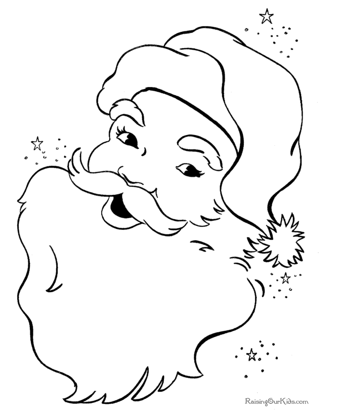 Santa-claus-coloring-pages-7 | Free Coloring Page Site