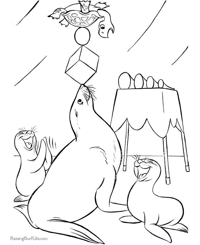 free circus coloring pages | circus trains