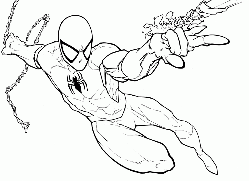 Spiderman Coloring Pages Printable - Coloring For KidsColoring For 