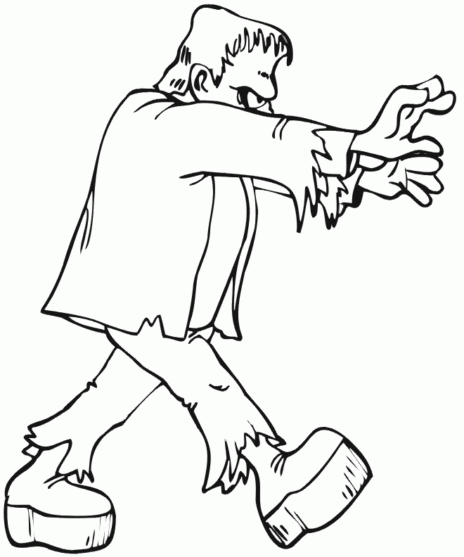 Ghost Frankenstein Coloring Pages - Ghost Cartoon Cartoon Coloring 