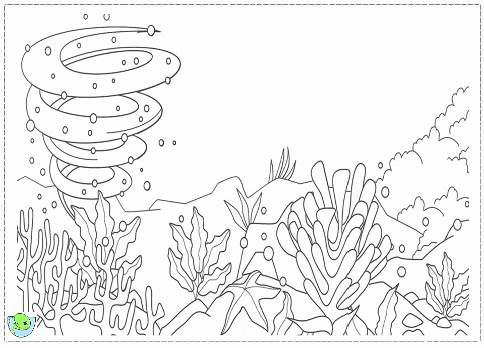 Rainbow Fish coloring page
