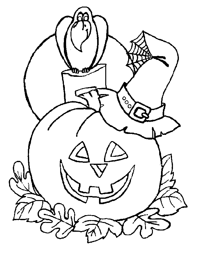 Halloween Trick Or Treat Coloring Pages