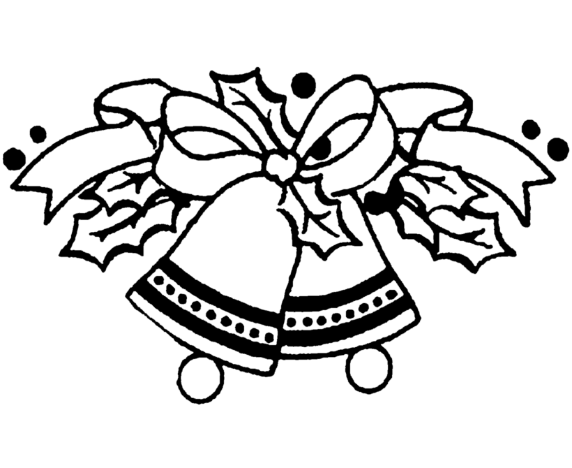 Download Free Coloring Pages For Christmas Bells Children Or Print 