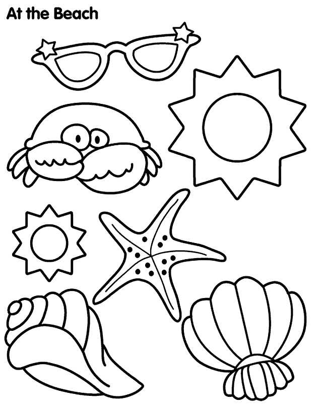 Free Printable Summer Coloring Pages Coloring Home