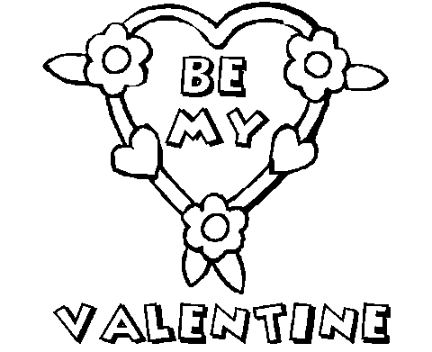 Printable Coloring Valentines