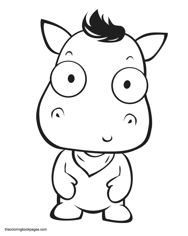 Coloring Pages Of Cute Baby Animals - Coloring Home