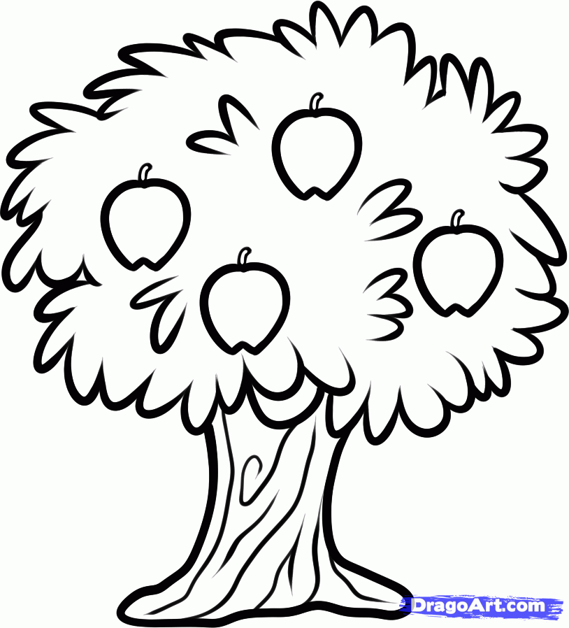 Cartoon Pictures Of Trees - Coloring Home