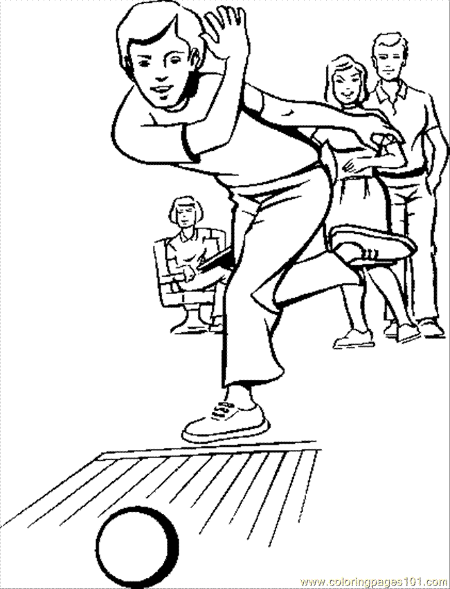 Person Bowling Coloring Coloring Pages