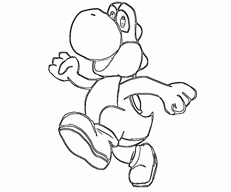 Yoshi Pictures To Color Coloring Pages