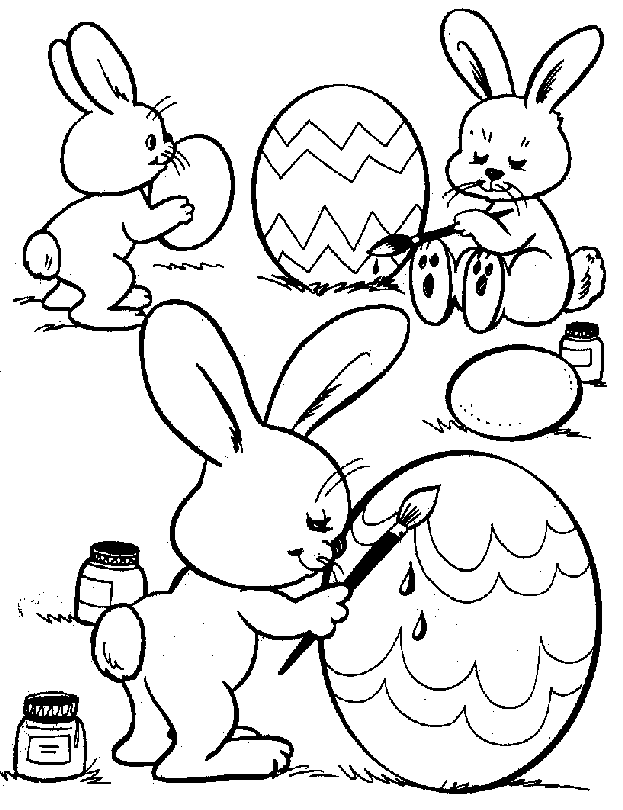 16 Easter Bunny Coloring Pages