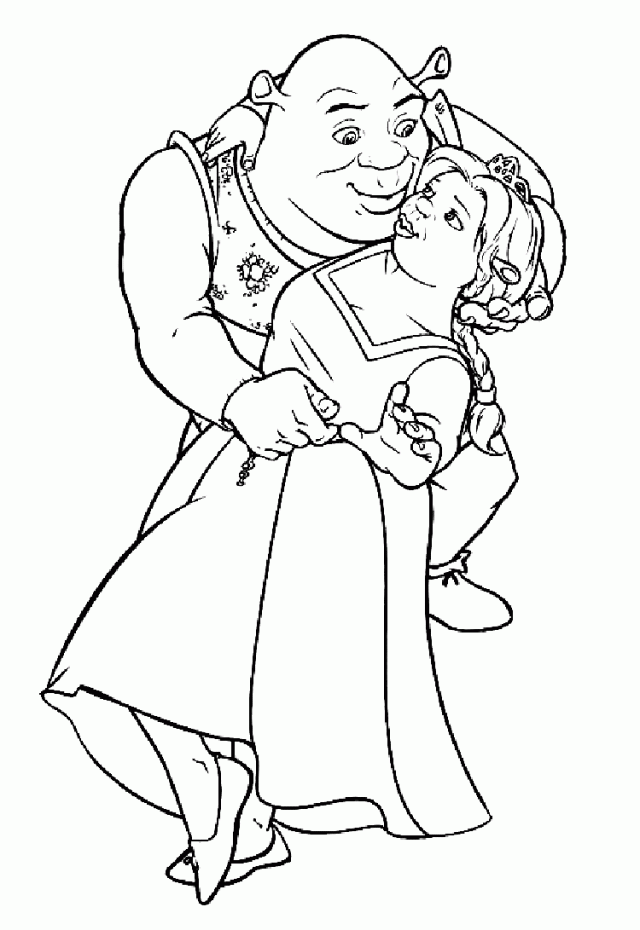 Shrek Color Pages Coloring Pages For Kids Coloring Pages For 