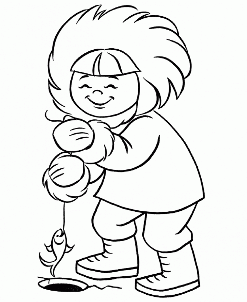 Eskimo Coloring Pages - HD Printable Coloring Pages