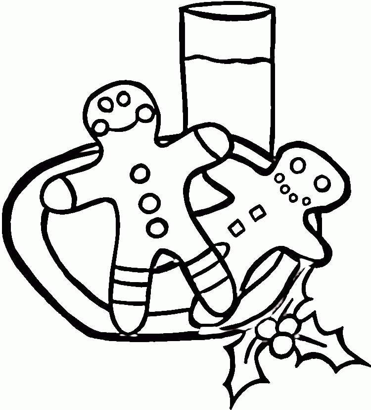 Gingerbread Man Coloring Pages For Kids - Coloring Home