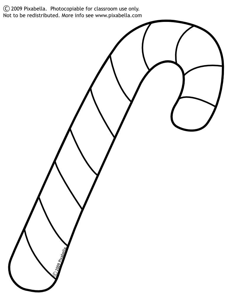 Candy Cane Coloring Pages | Coloring Pages