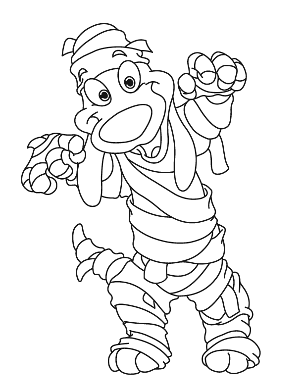 Mummy - Free Printable Coloring Pages