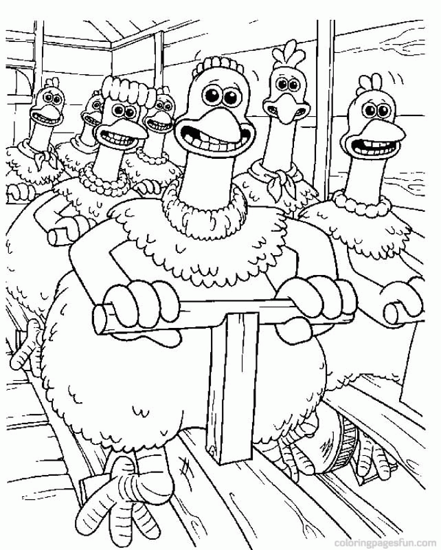 Chicken Run Coloring Pages