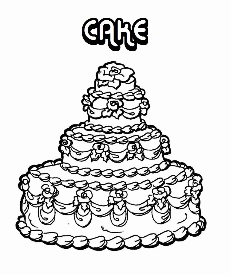 Pin Coloring Page Placed In Cakes Strawberry Cake Cake