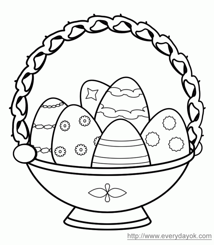 Easter Eggs in a Basket | EverydayOK