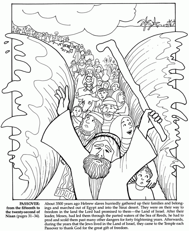 Passover Coloring Sheets - Coloring Home
