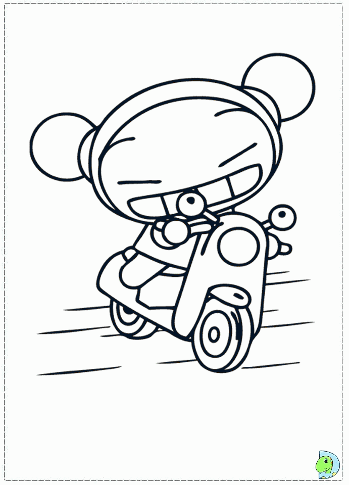 Pucca Coloring page- DinoKids.