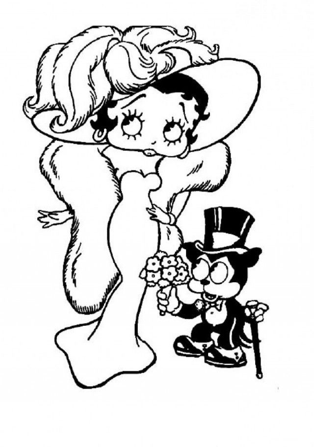 Betty Boop Coloring Pages Kids Colouring Pages 271121 Betty Boop 