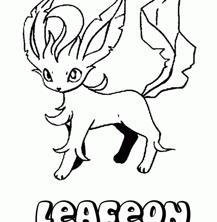 leafeon Colouring Pages (page 2)