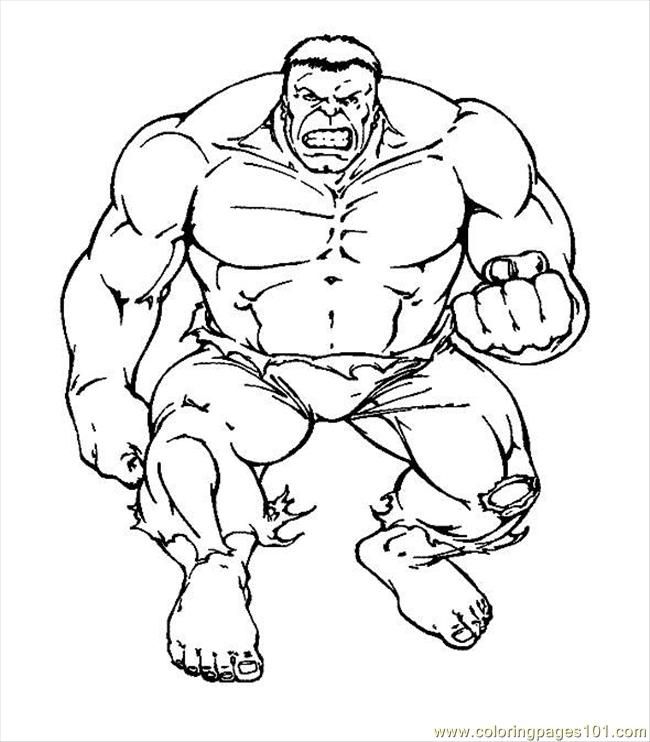 Coloring Pages Hulk Coloring Page 12 (Cartoons > Hulk) - free 