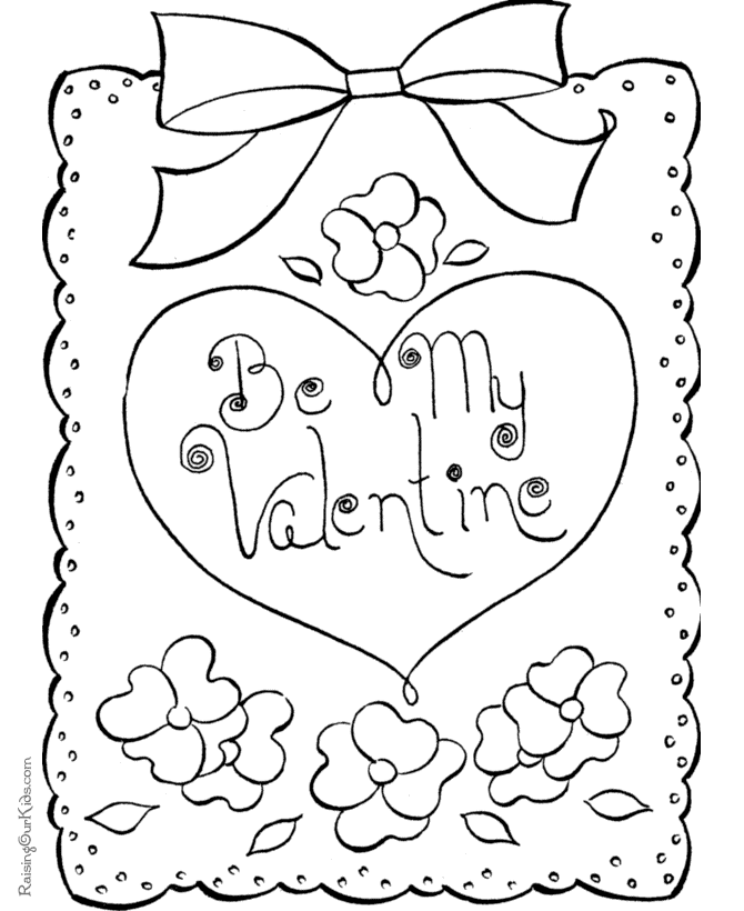Happy Valentine Coloring Page - 017