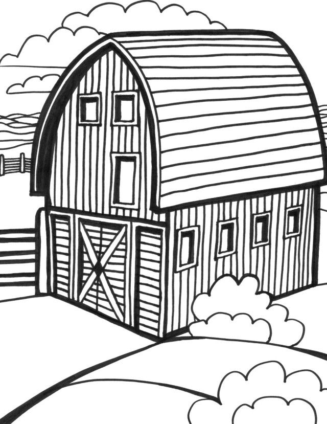 Inspirational Barn Coloring Pages | Laptopezine.