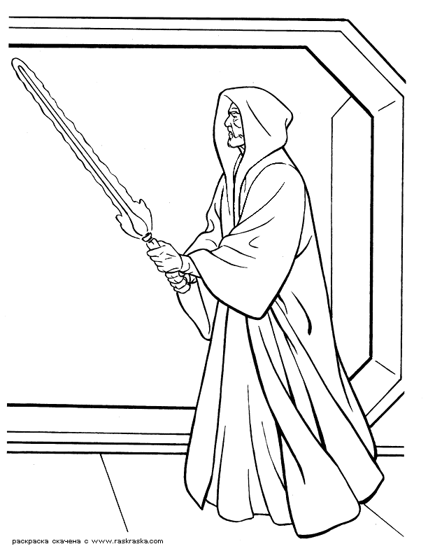 Obi Wan Kenobi Coloring Pages Coloring Home