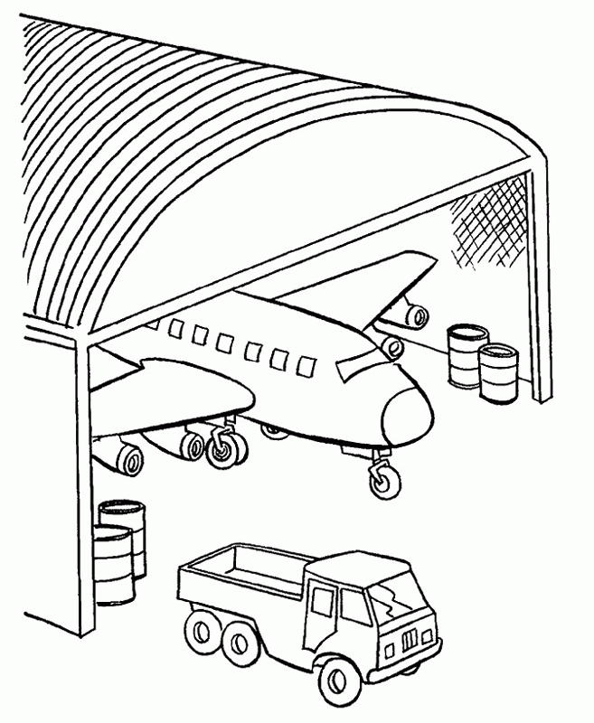Free Printable Coloring Page Airplanes