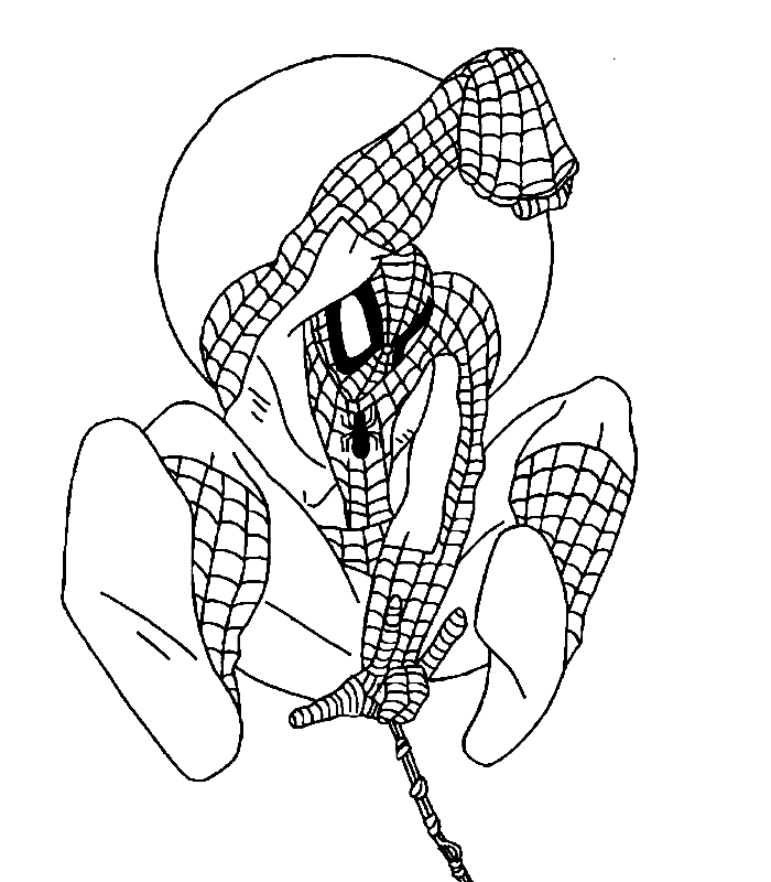 Coloring Pages Spiderman 01 | Cartoon Coloring Pages