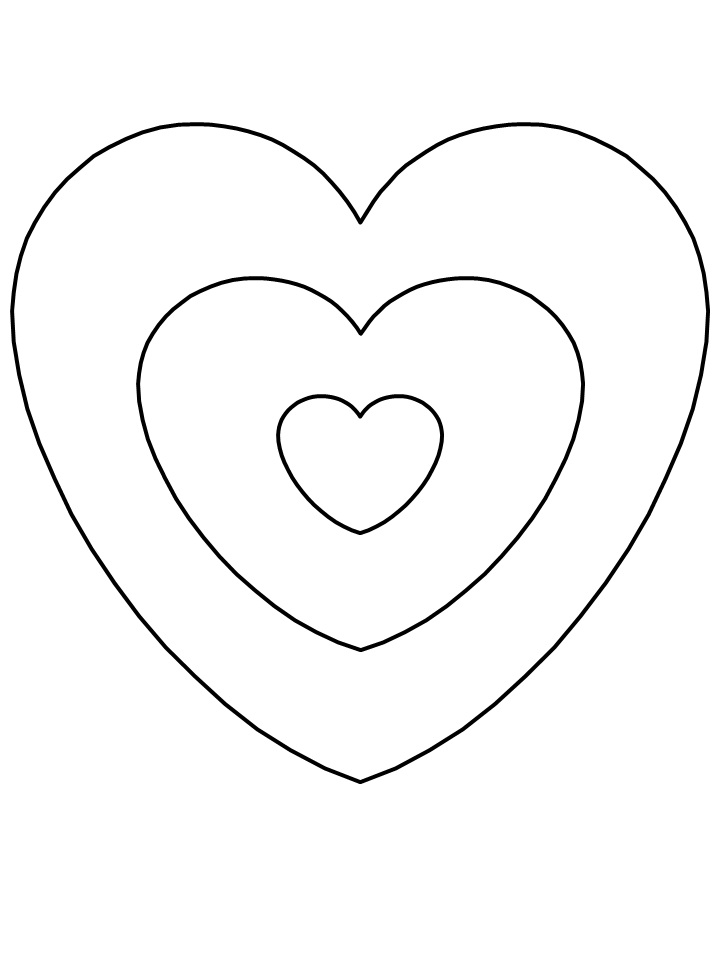Pictures Of Hearts To Print - Coloring Home