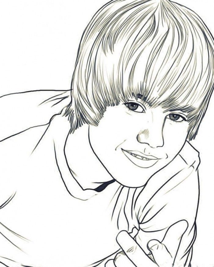 Justin Bieber Coloring Pages Online | 99coloring.com