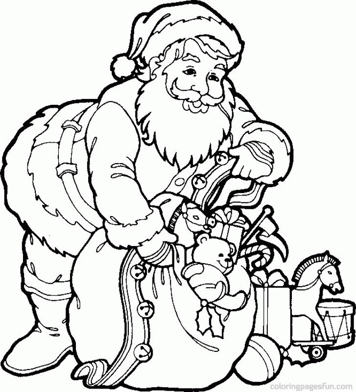 Christmas Santa Claus | Free Printable Coloring Pages 