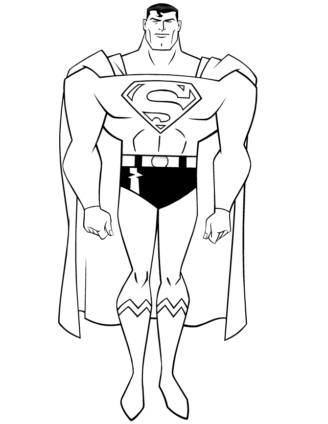 best man Superman Coloring Pages for kids | Great Coloring Pages