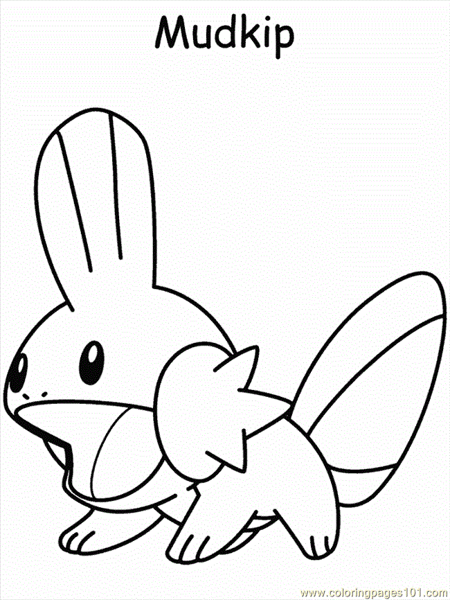 Free Download Pokemon Mudkip Coloring Pages Image Search Results Hd