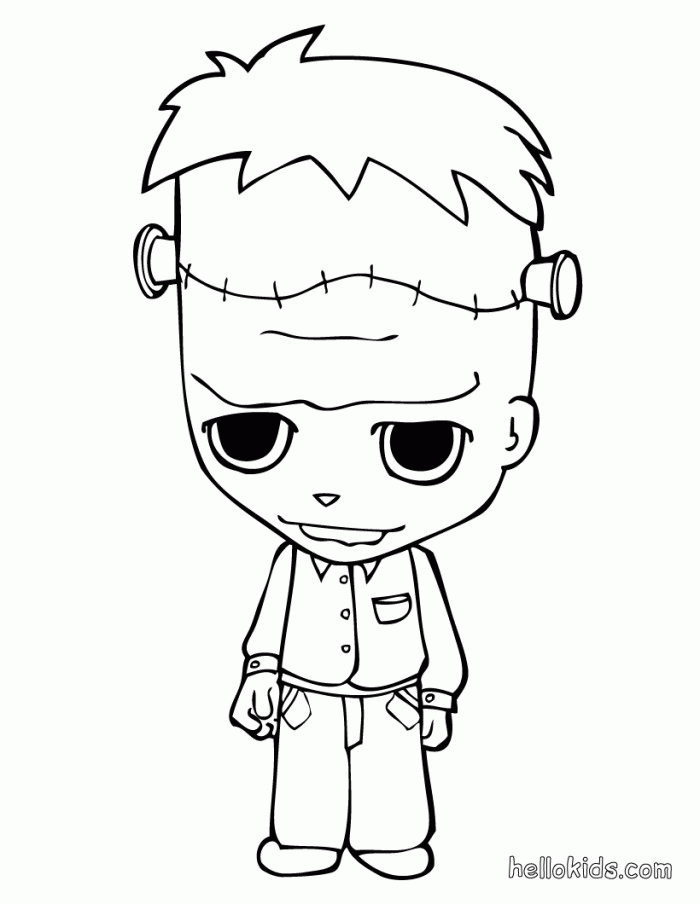 Frankenstein Coloring Page Coloring Home