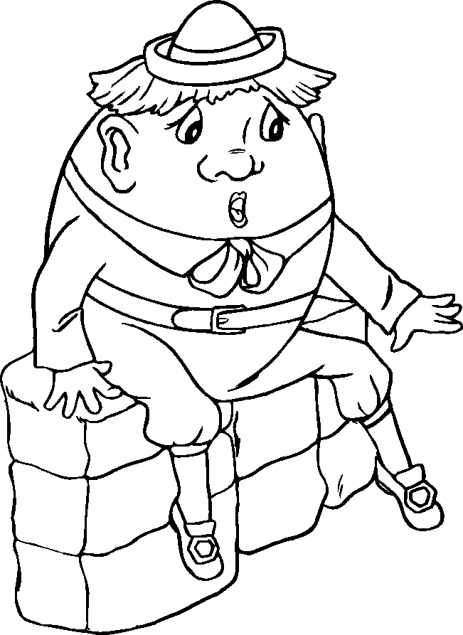 Humpty Dumpty Coloring Page Jack And Jill