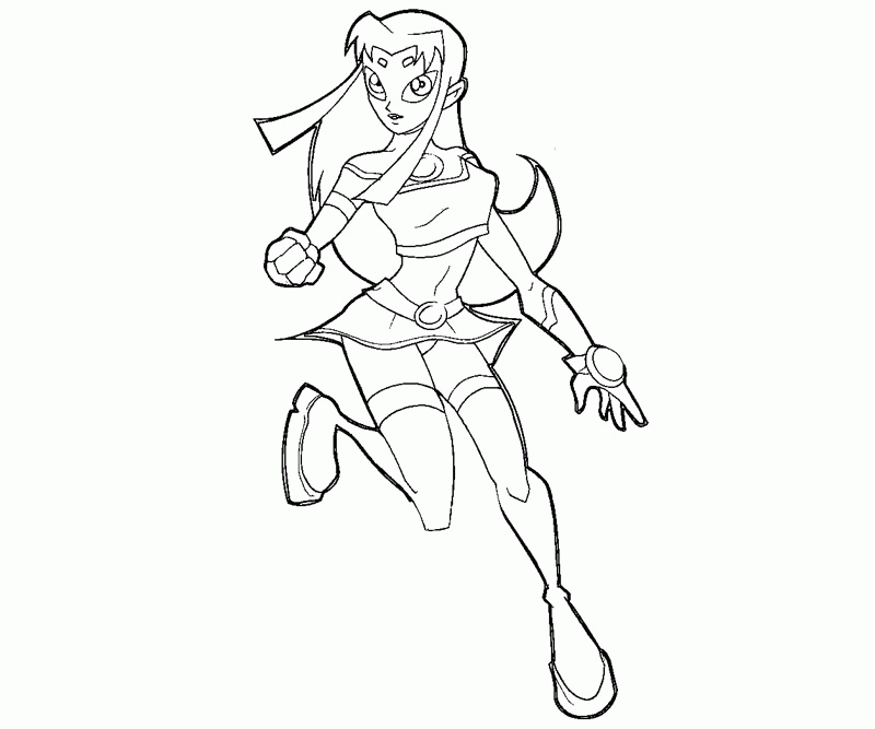 17 Starfire Coloring Page