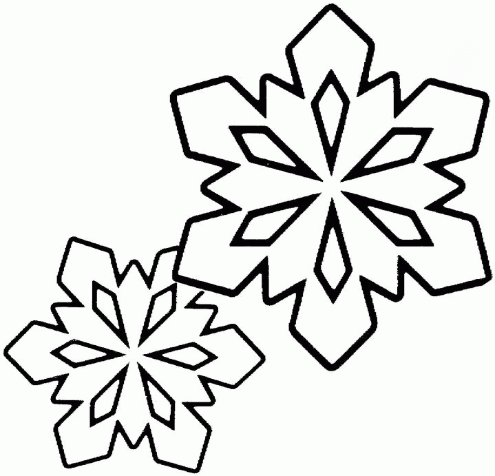 Two Little Snowflakes Coloring Online | Super Coloring