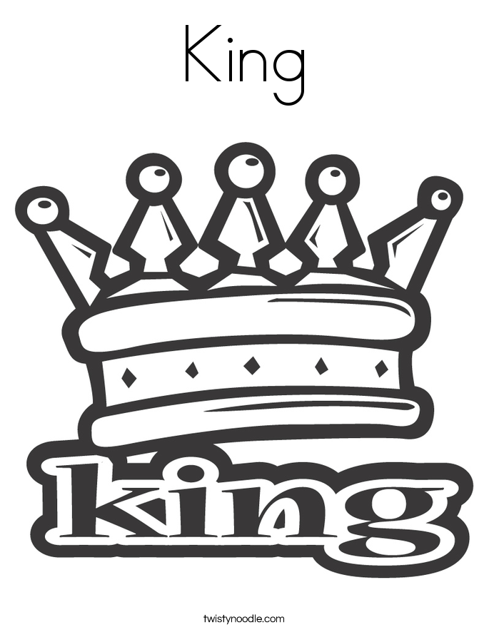 king king crown Colouring Pages