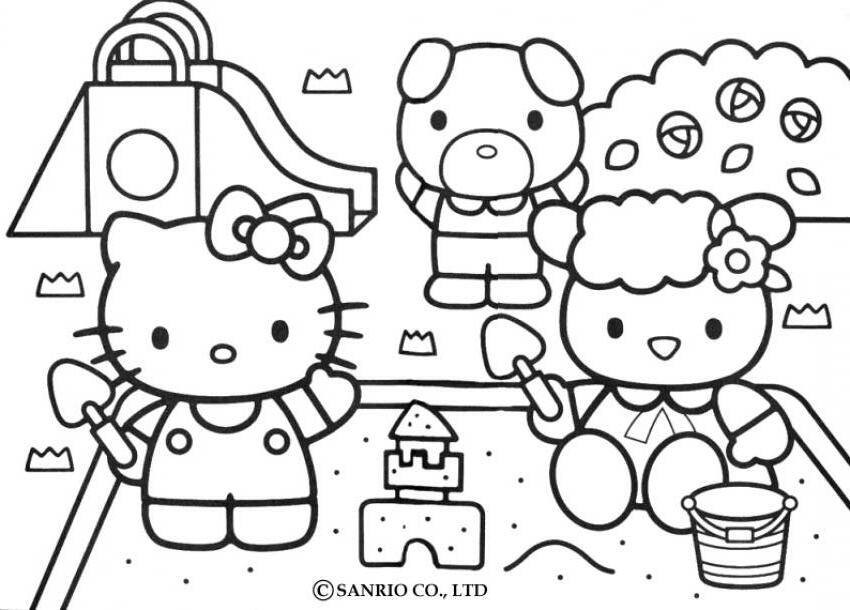hello kitty colouring pages free | Sylvie Guillems