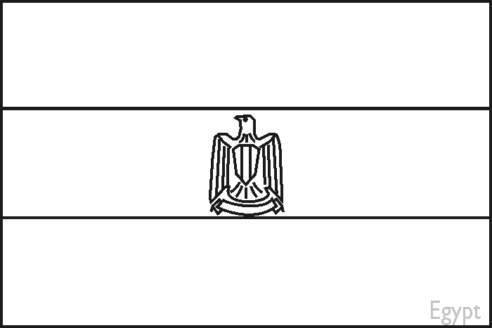 egypt flag coloring page