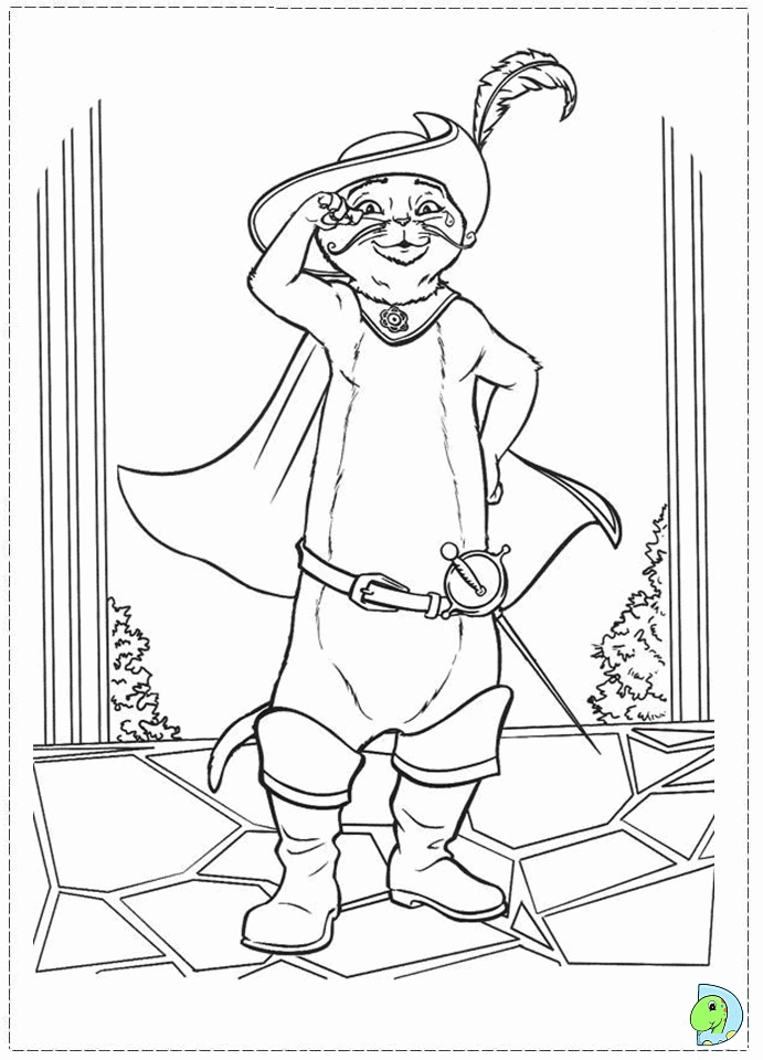 puss in boots 2 Colouring Pages (page 3)